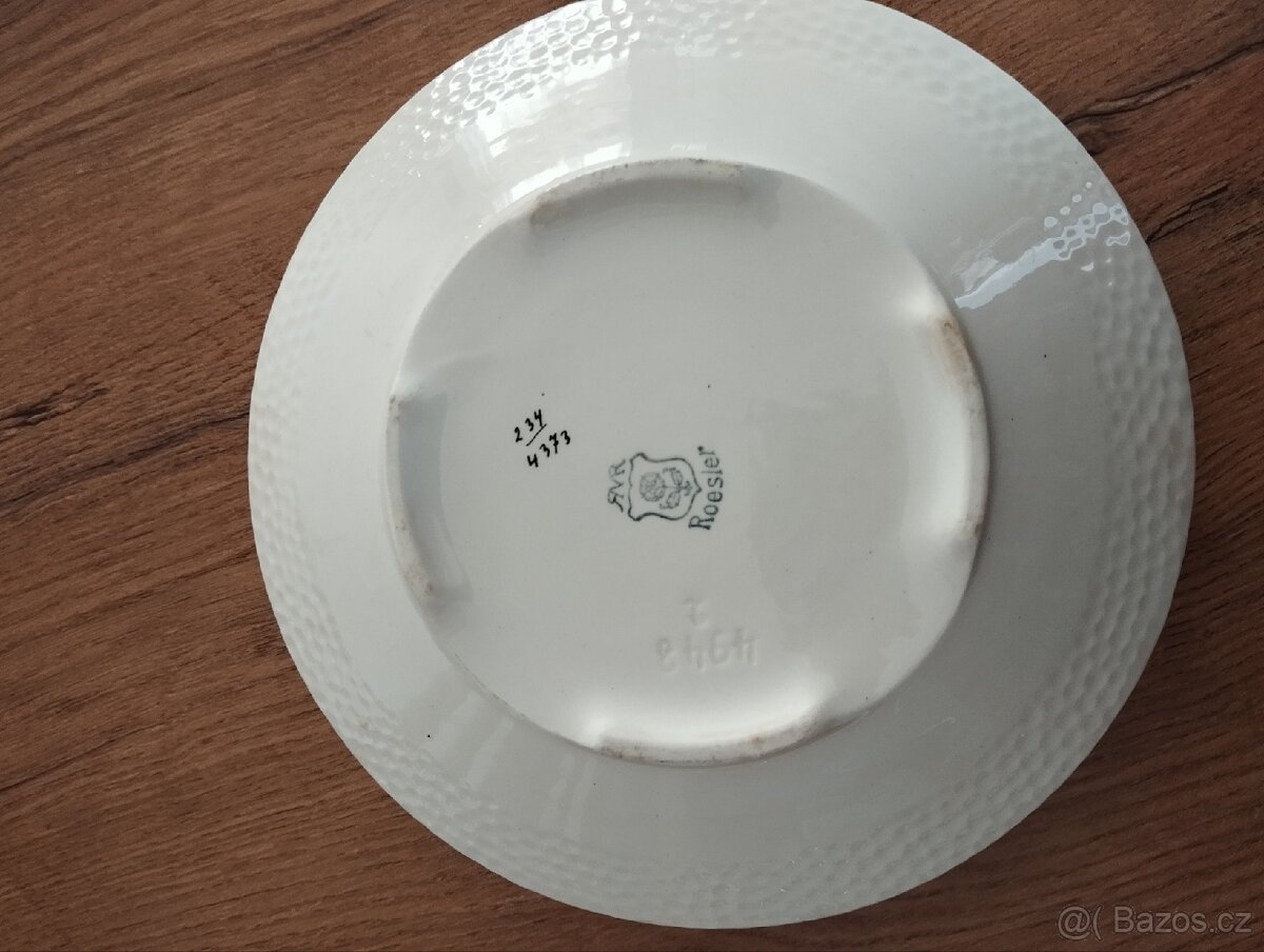 Starožitný porcelánový talíř (mísa) - 2