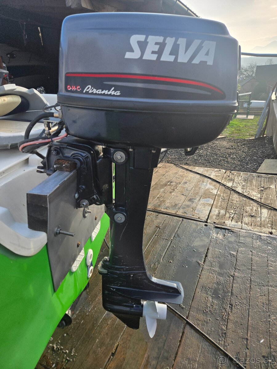 Lodni motor Selva 5xs , 10hp, dlouha, el.start, - 2