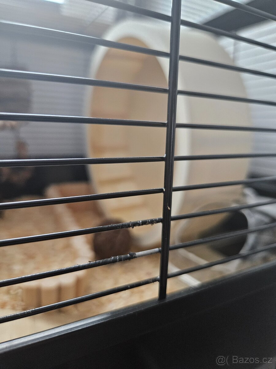 Klec pro hlodavce černá 780x480x360 - 2