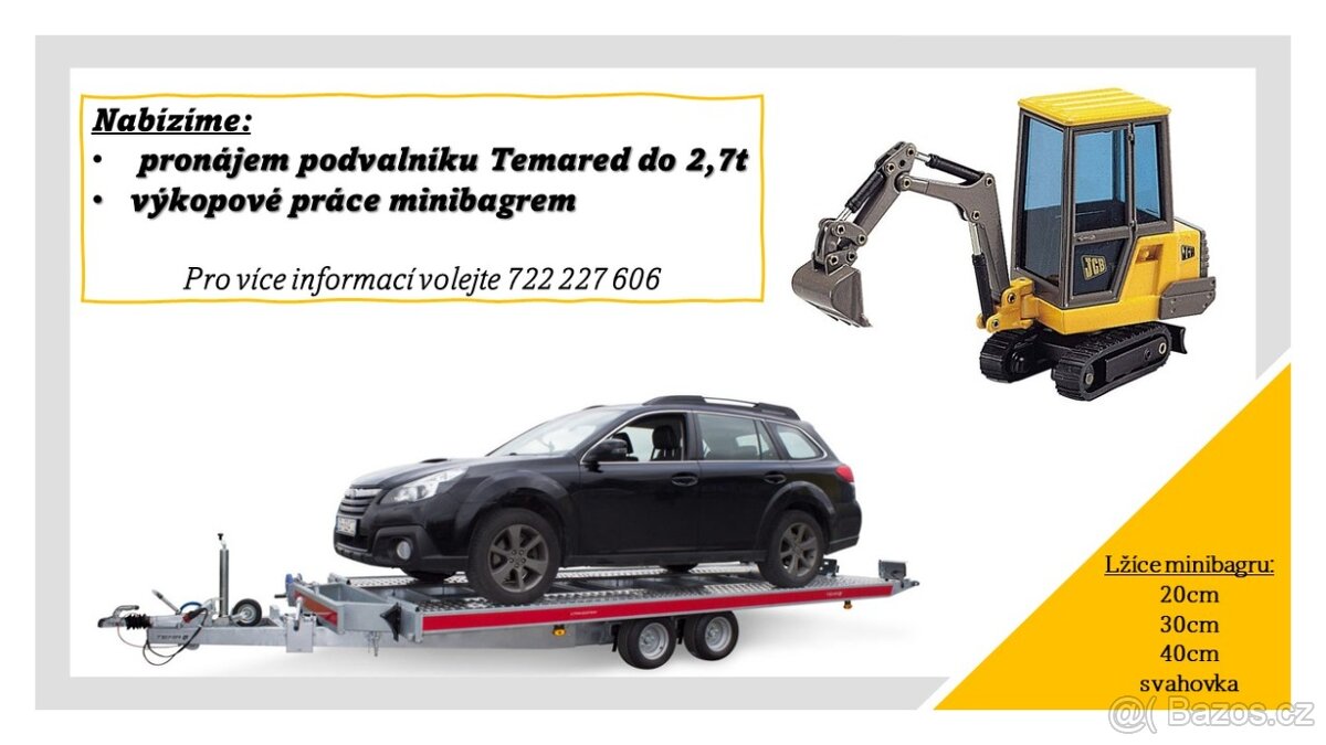 Pronájem podvalu - plata Temared 2700kg Vysoké Mýto - 2