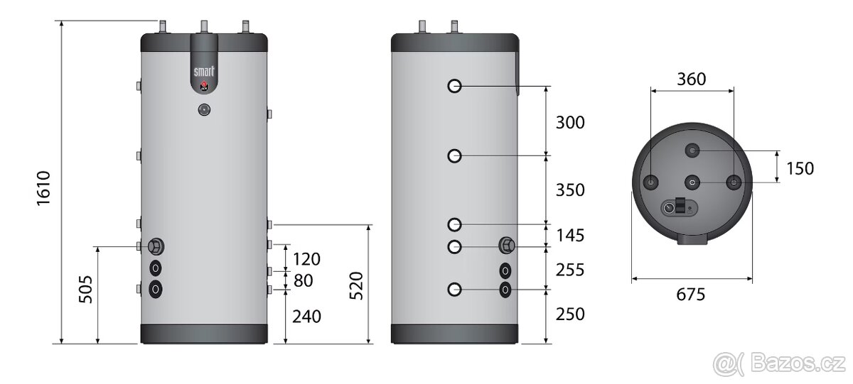 ACV SMART ME 300 Zásobníkový ohřívač vody v nerezi - 2