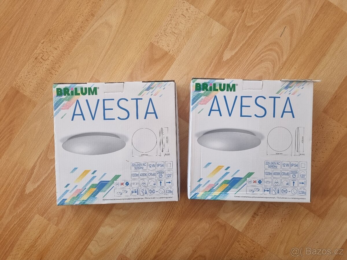 LED svítidla Brilum AVESTA 12W R s pohybovým senzorem, NOVÉ⭐ - 2