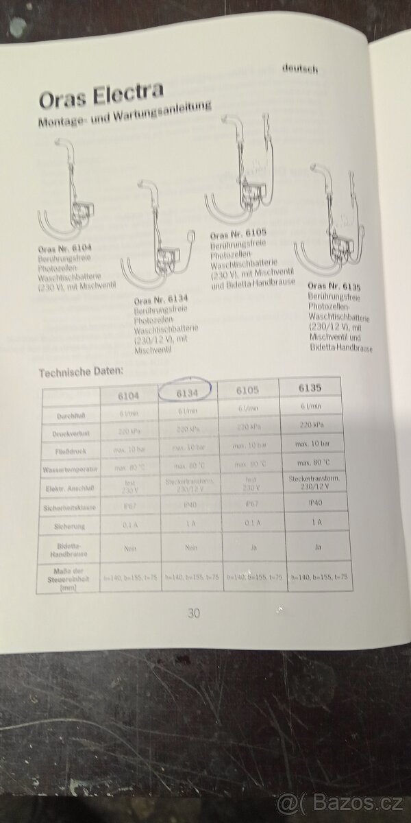 Prodám 2 ks nových automatických vodovodních baterií - 2