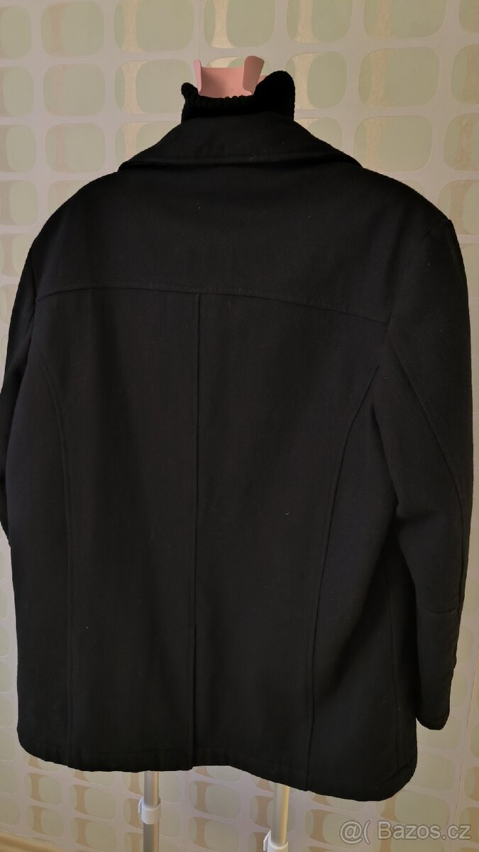 Pánský zimní vlněný kabát velikost M - 2