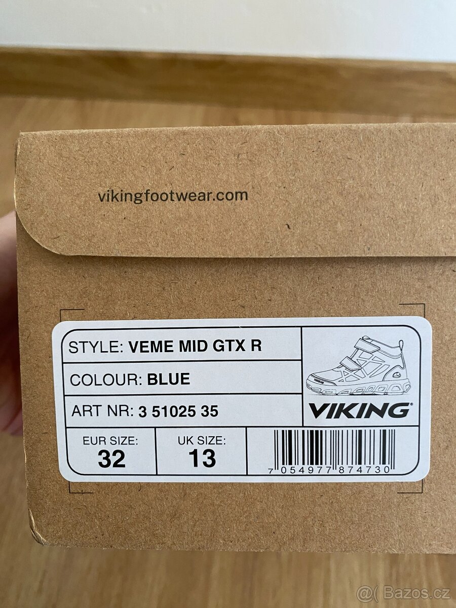 Celoroční sportovní boty Viking Veme GTX R vel.32 - 2