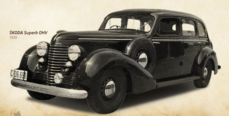 Škoda Superb 1939 OHV nárazníky - 2