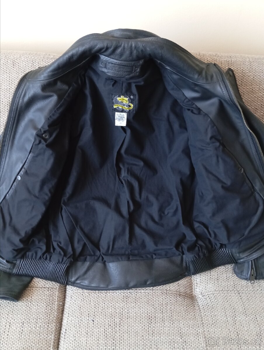 Dámská kožená motorkářská bunda - 2