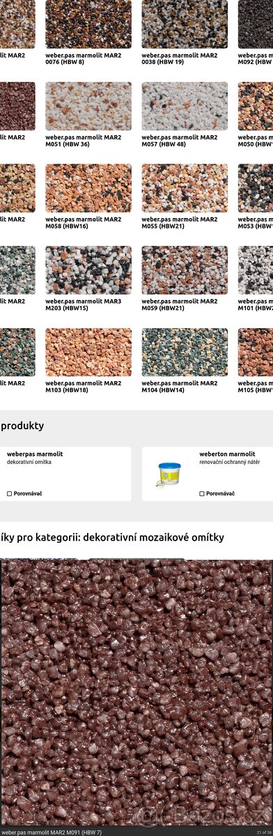 Weberpas Marmolit MAR2 - 2