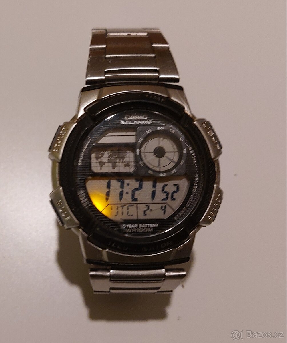 Digitální voděodolné hodinky Casio AE-1000W 10bar - 2