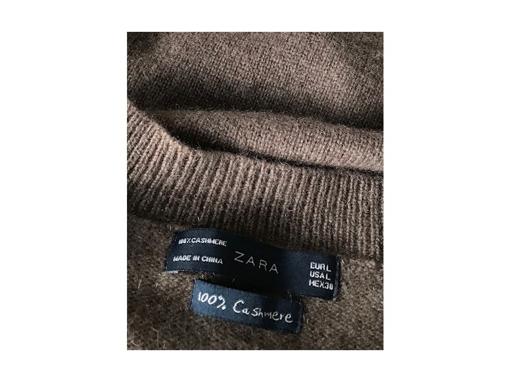 100% kašmír-Kašmírový svetr kardigan zn.ZARA - 2