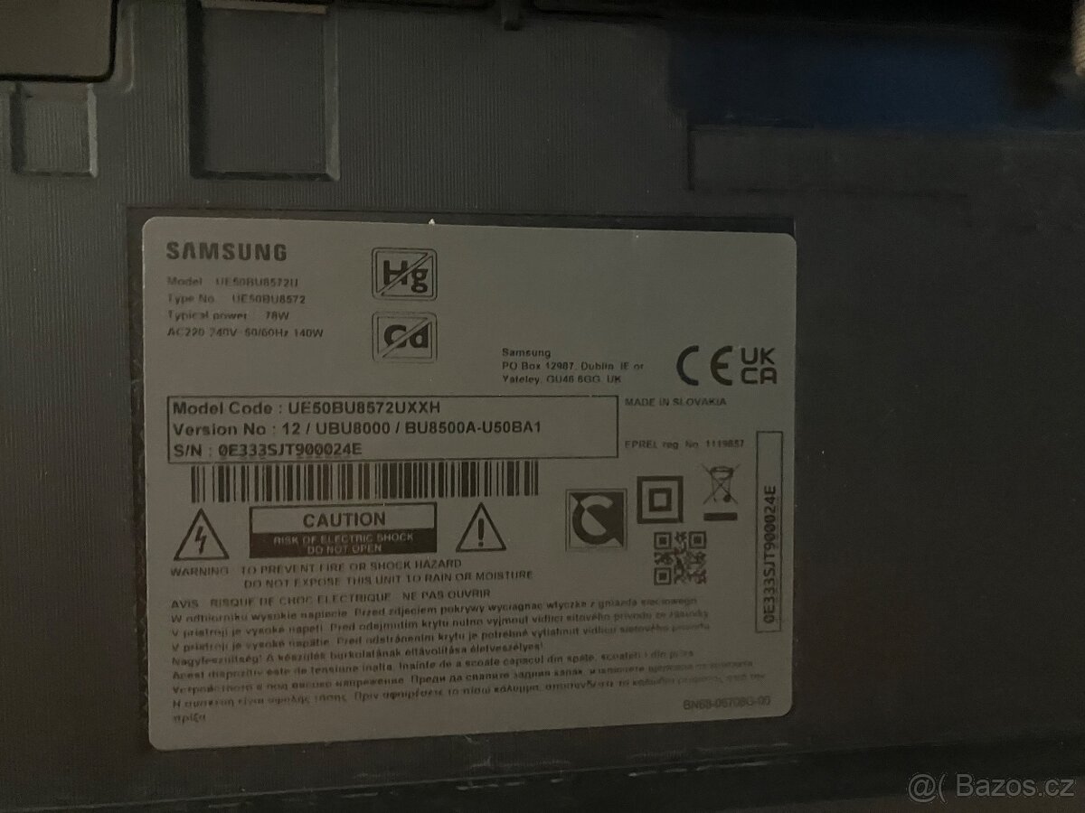 Tv samsung 50” - nefunkční panel - 2