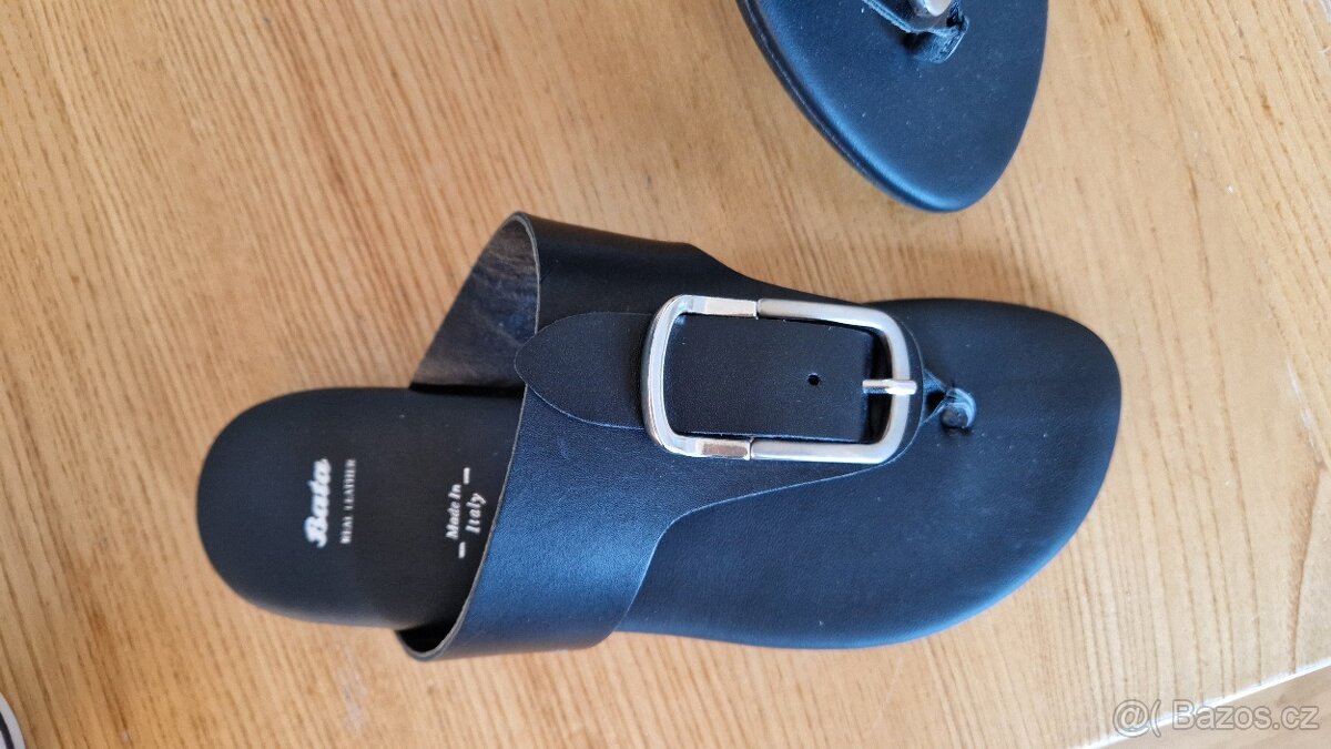 N.O.V.É. kožené žabky Baťa vel.: 36 - 2