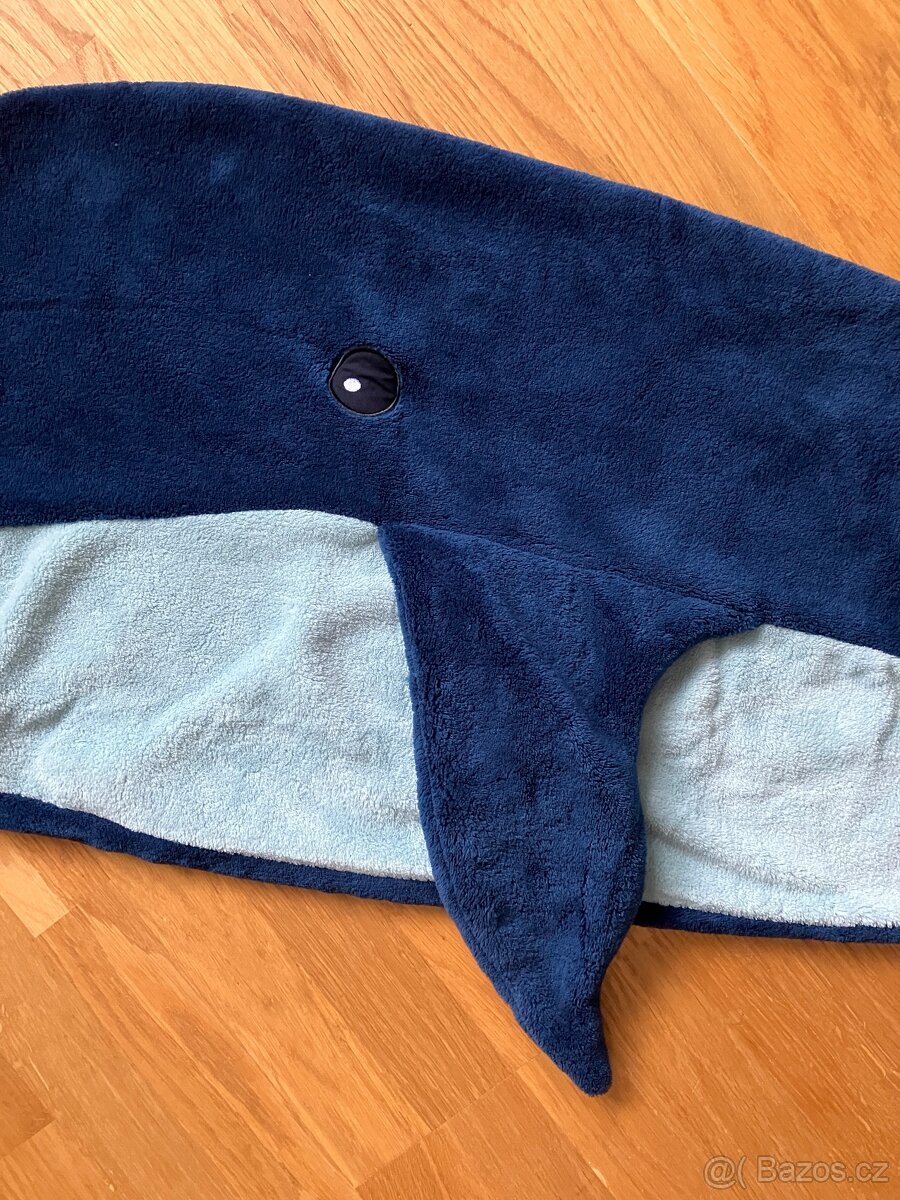 Plyšová dětská deka velryba nová - 2