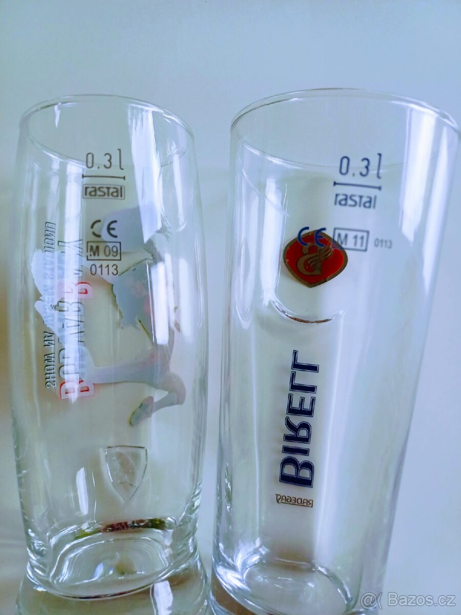 Sběratelské sklenice pivo 2x - 2