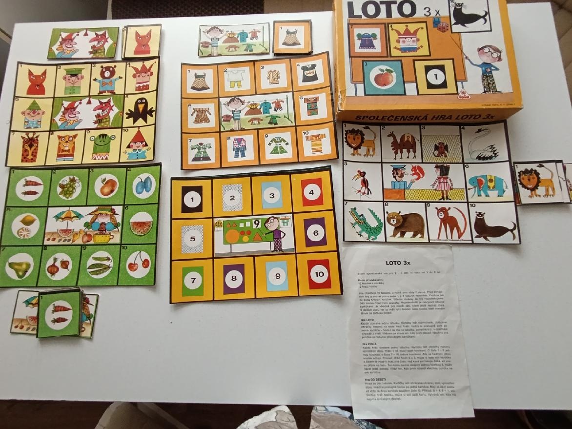 Retro společenská hra LOTO - 2