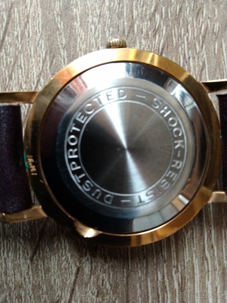 Prodám hodinky Poljot, pozlacený plášť - 2