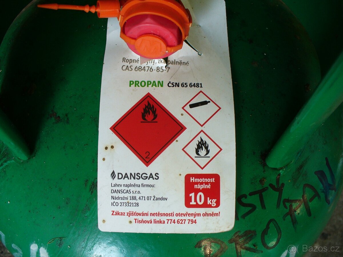 plynová bomba 10 Kg čistý propan - 2