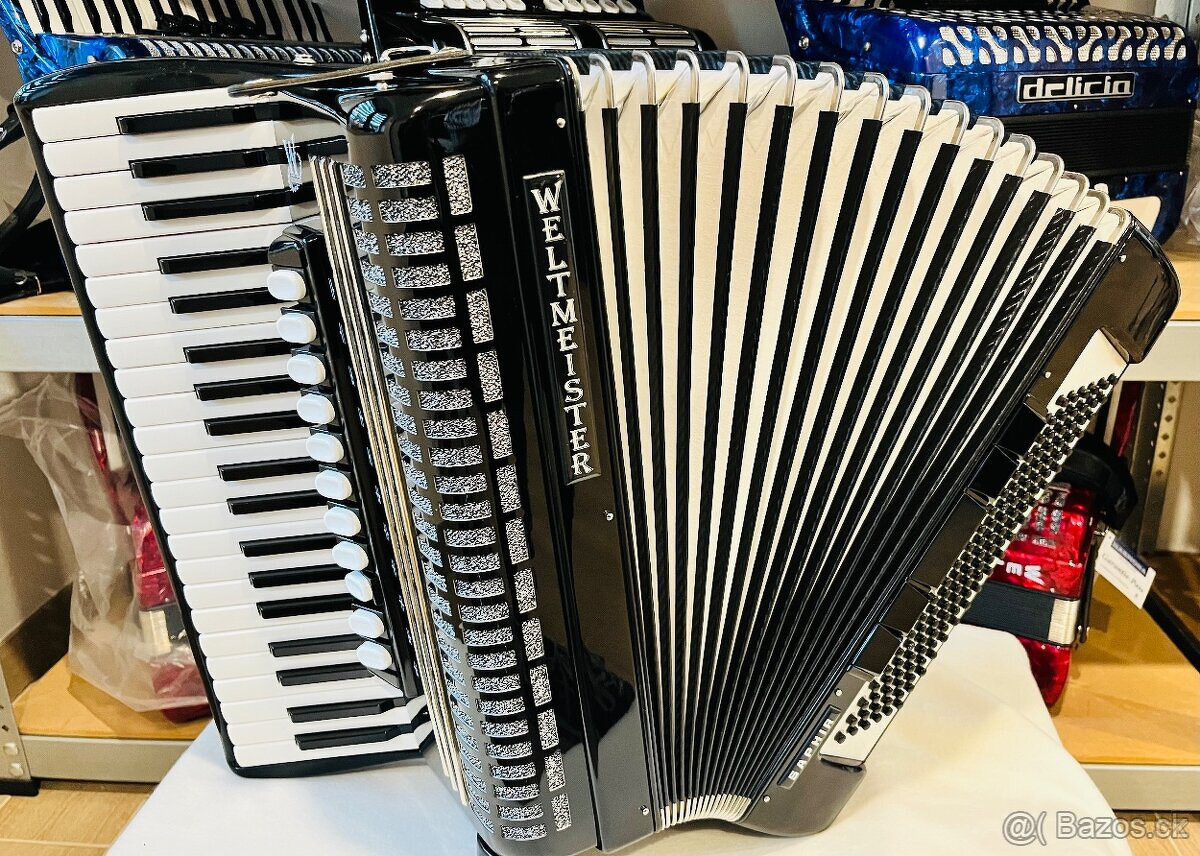 Predám akordeón WELTMEISTERS SAPHIR 120 BASOVÝ VÝBORNÝ STAV - 2