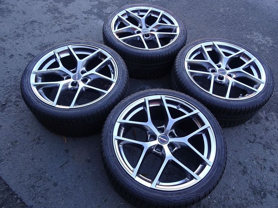 Alu disky Borbet na Audi, 19", 5x112,ET 26, zimní sada - 2
