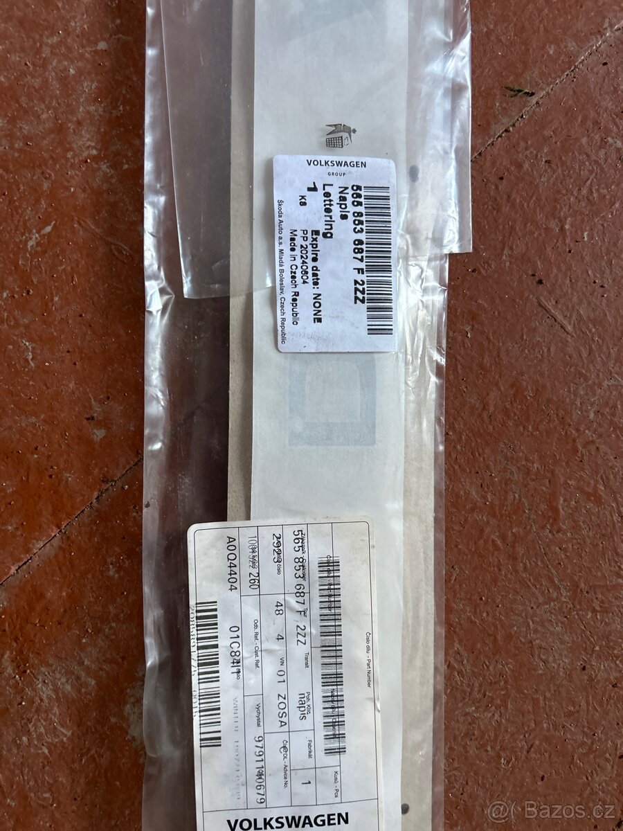 Prodám nápis Škoda - 2
