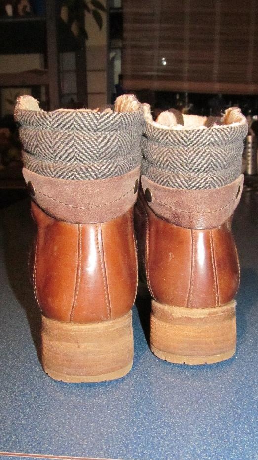 Zimní kožené dámské kotníkové hnědé vel. 37 - 2