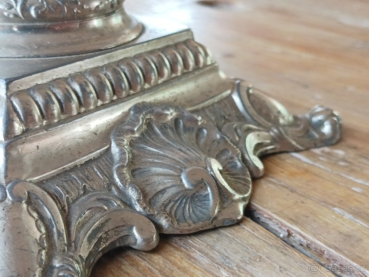 EMPÍROVÁ PETROLEJOVÁ LAMPA FRANCIE 19. STOLETÍ - 2