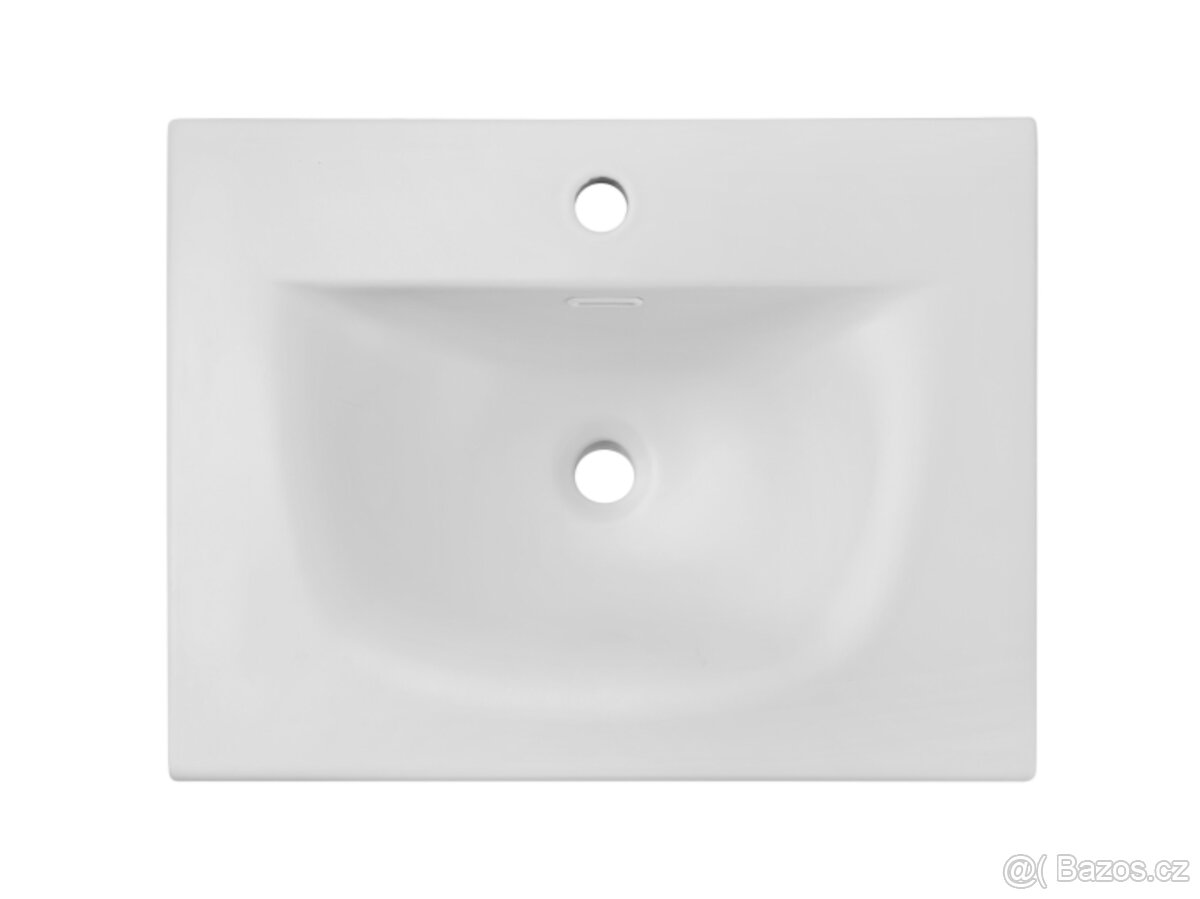 Comad SKI 1 60 MATT WHITE nábytkové umyvadlo 60x46cm, bílá - 2