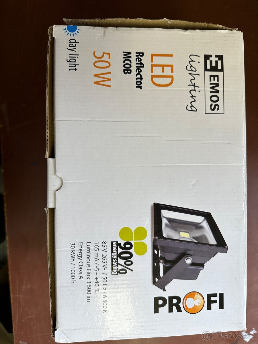 LED reflektor MCOB, 50W denní bílá TOP STAV - 2