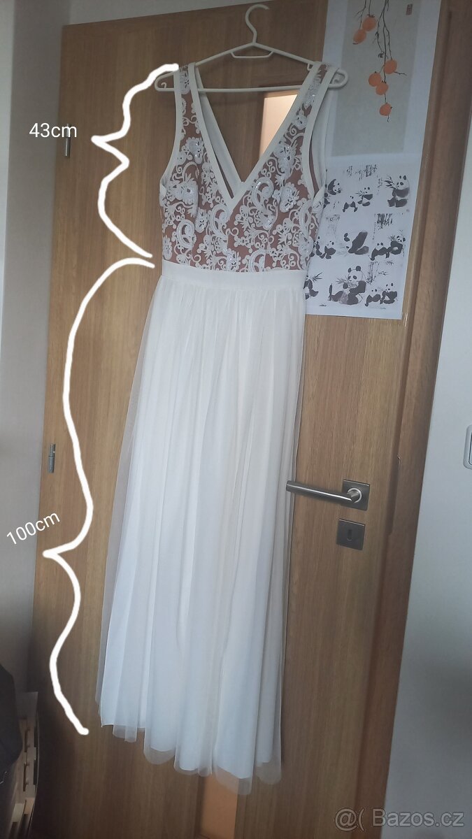 Prodám krásné bílé šaty - 2