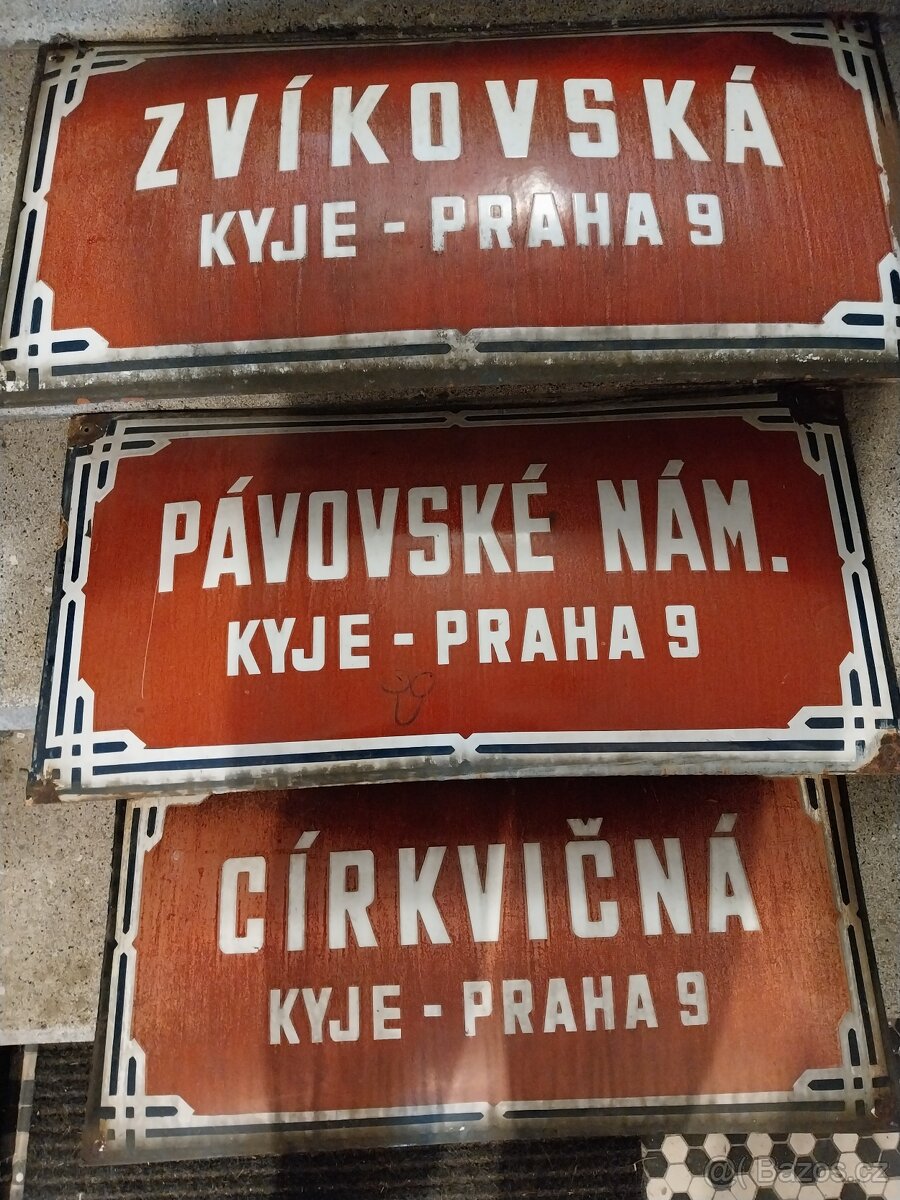 Uliční cedule staré - 2