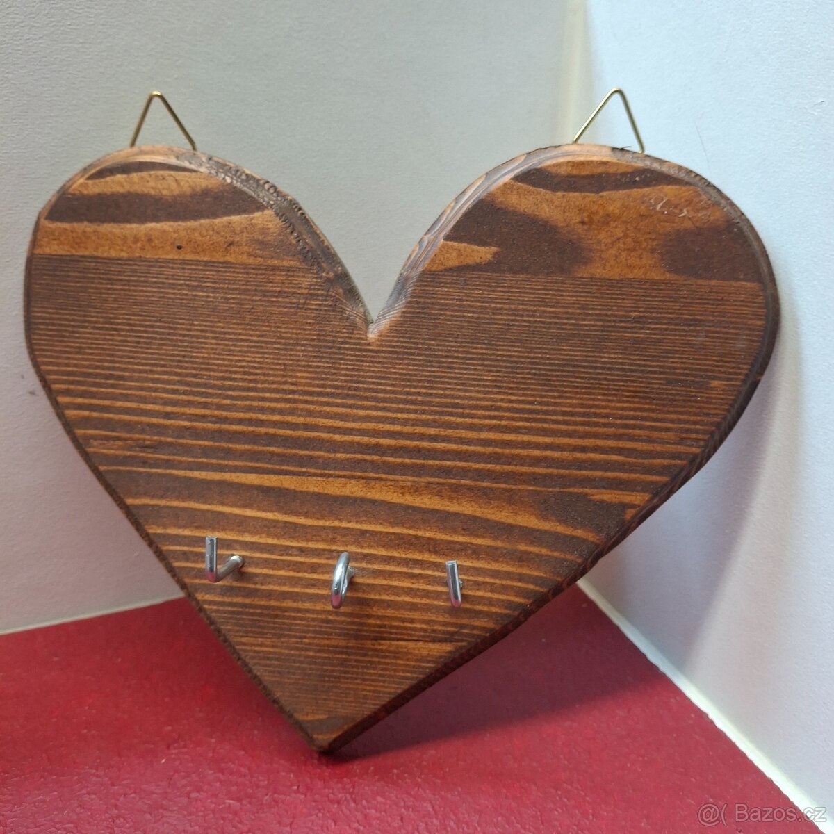 Dřevěný držák na klíče - 2