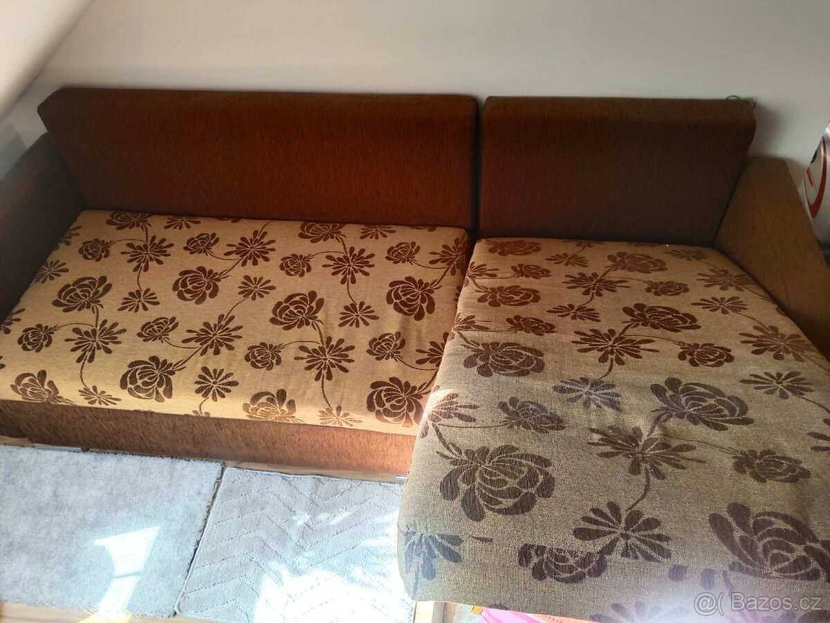 Rozkládací retro gauc - 2