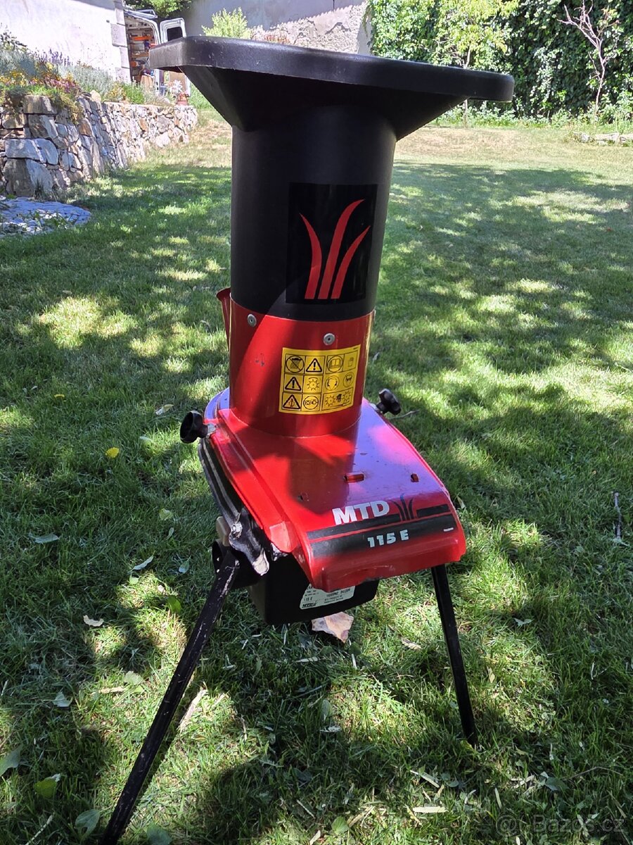 Elektrický drtič větví MTD 115 E – 1500 W - 2