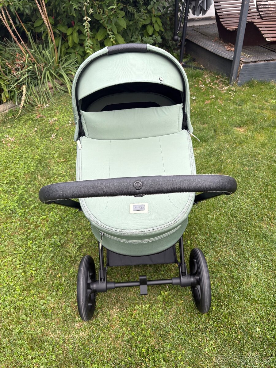 Cybex Priam Lux Carry Cot Leaf Green - 2