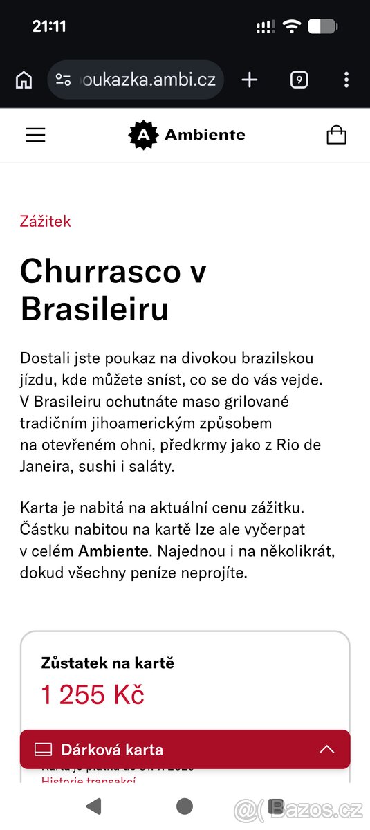 Poukaz Ambiente - Churrasco v Brasileiru - 2