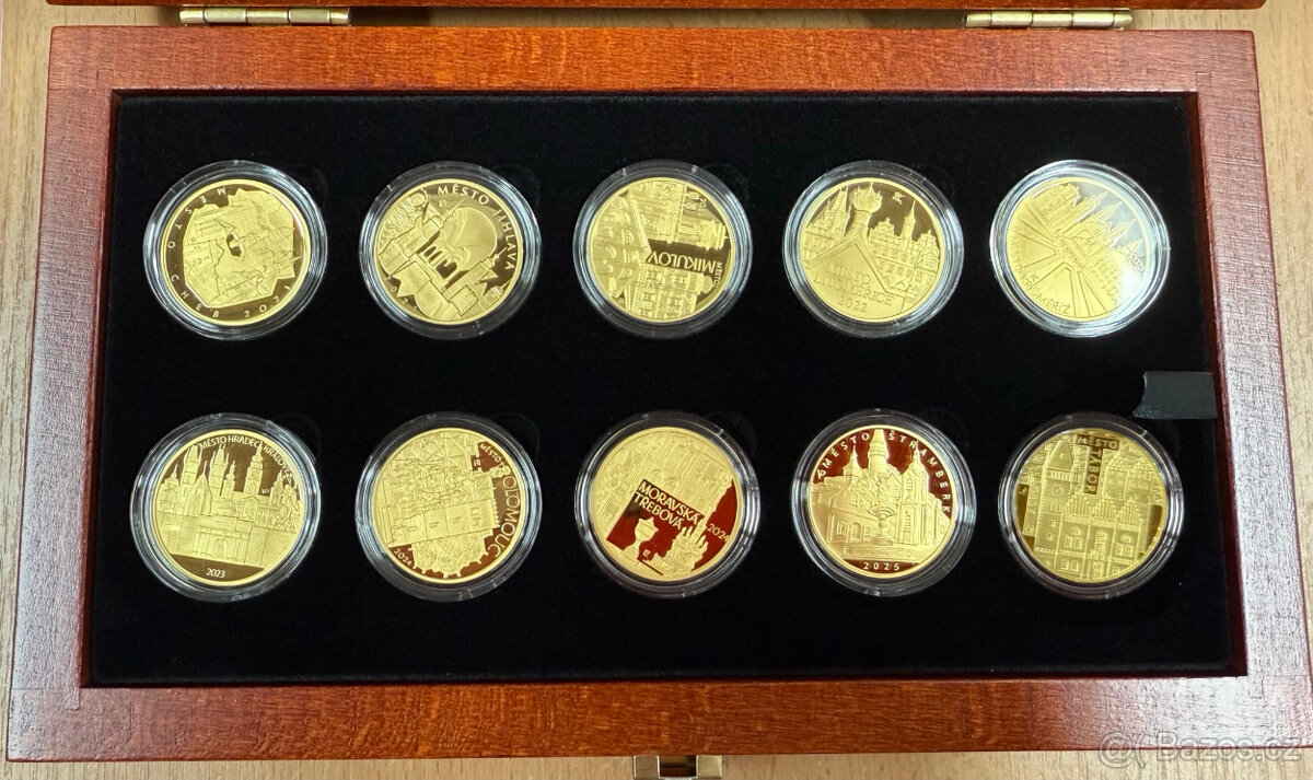 ČNB zlatá sada 10ks Městské památkové rezervace - 2