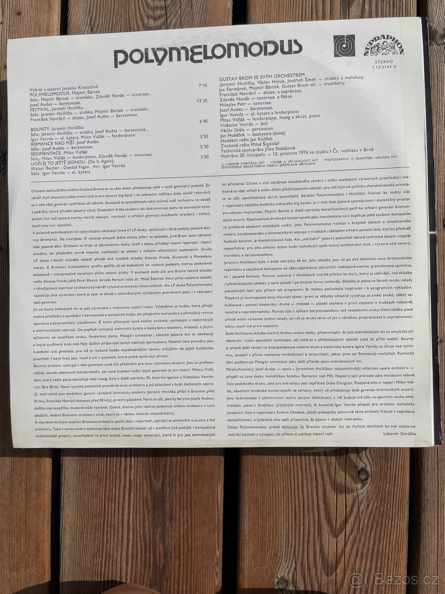 Gustav Brom Polymelomodus LP 1977 - 2