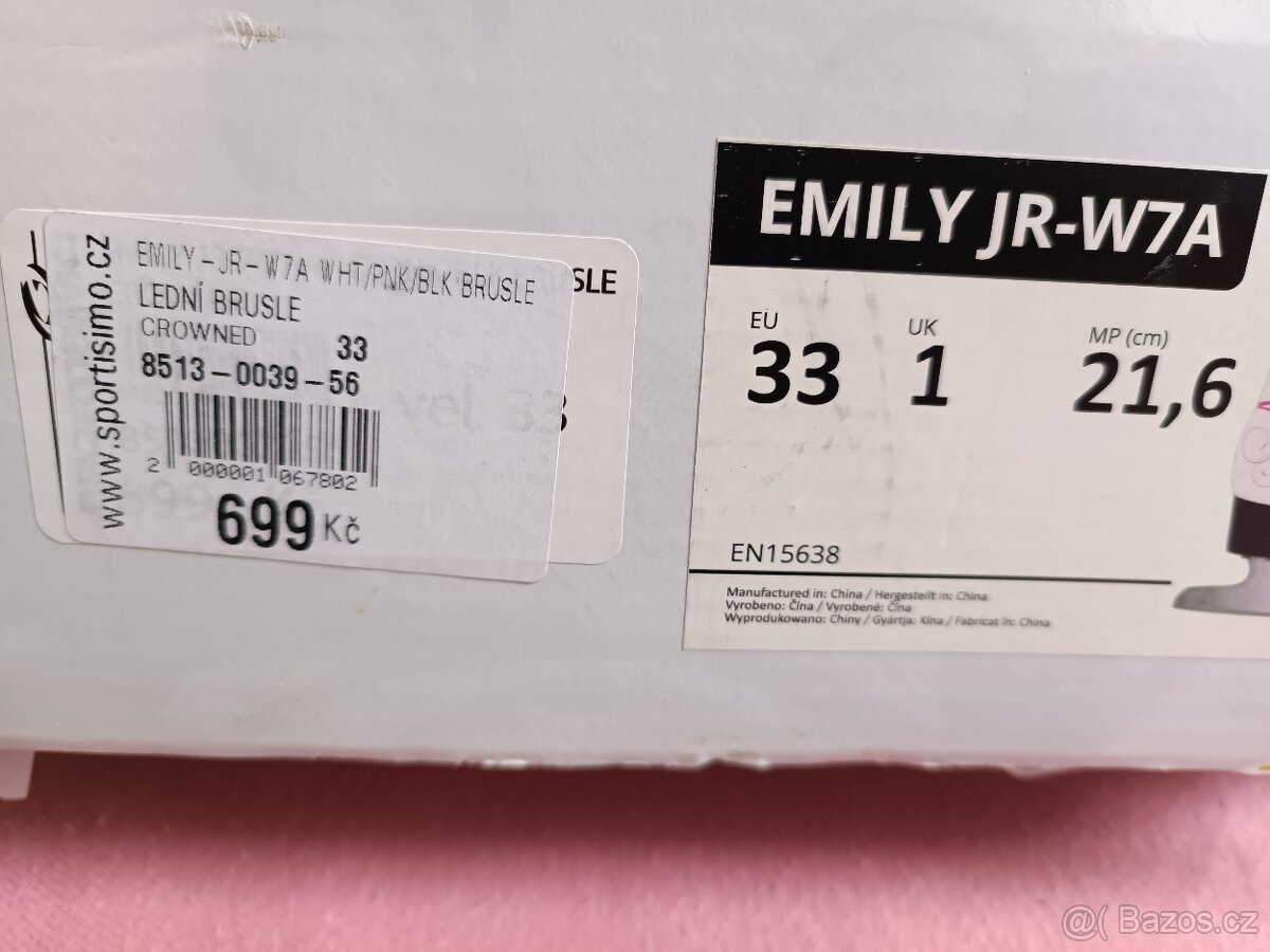 Dívčí lední brusle Crowned, vel. 33 - 2