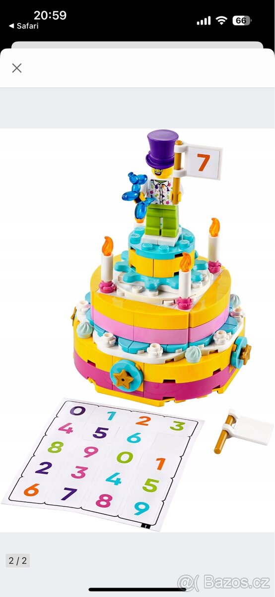 Lego 40382 narozeninovy dort - 2