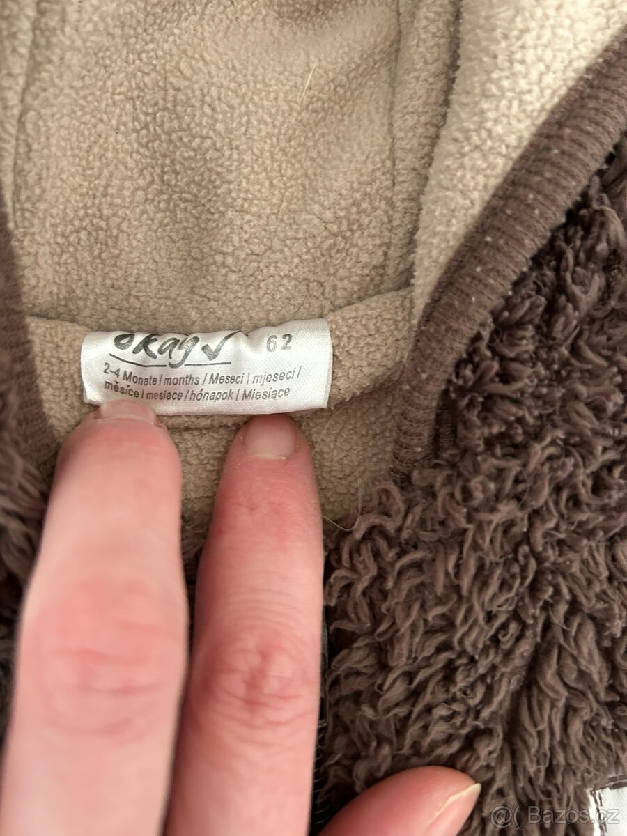 Dětský plyšový overal vel. 62 - 2