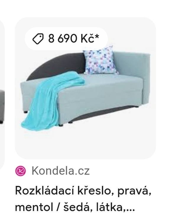 Prodám sedačku - postel - 2