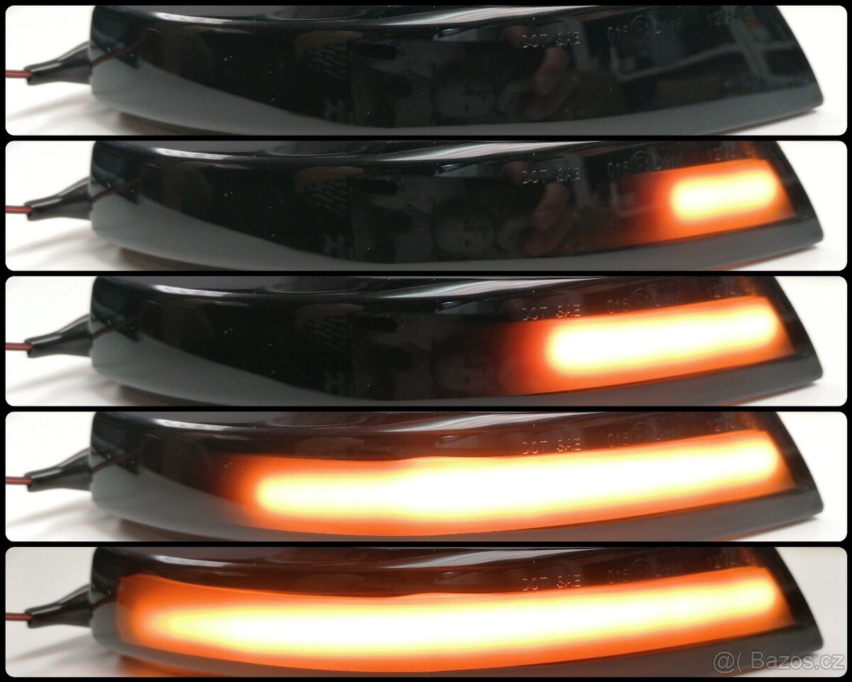 Dynamické blinkry FORD Focus 2 fl; Focus 3 a 3,5; Mondeo 4fl - 2