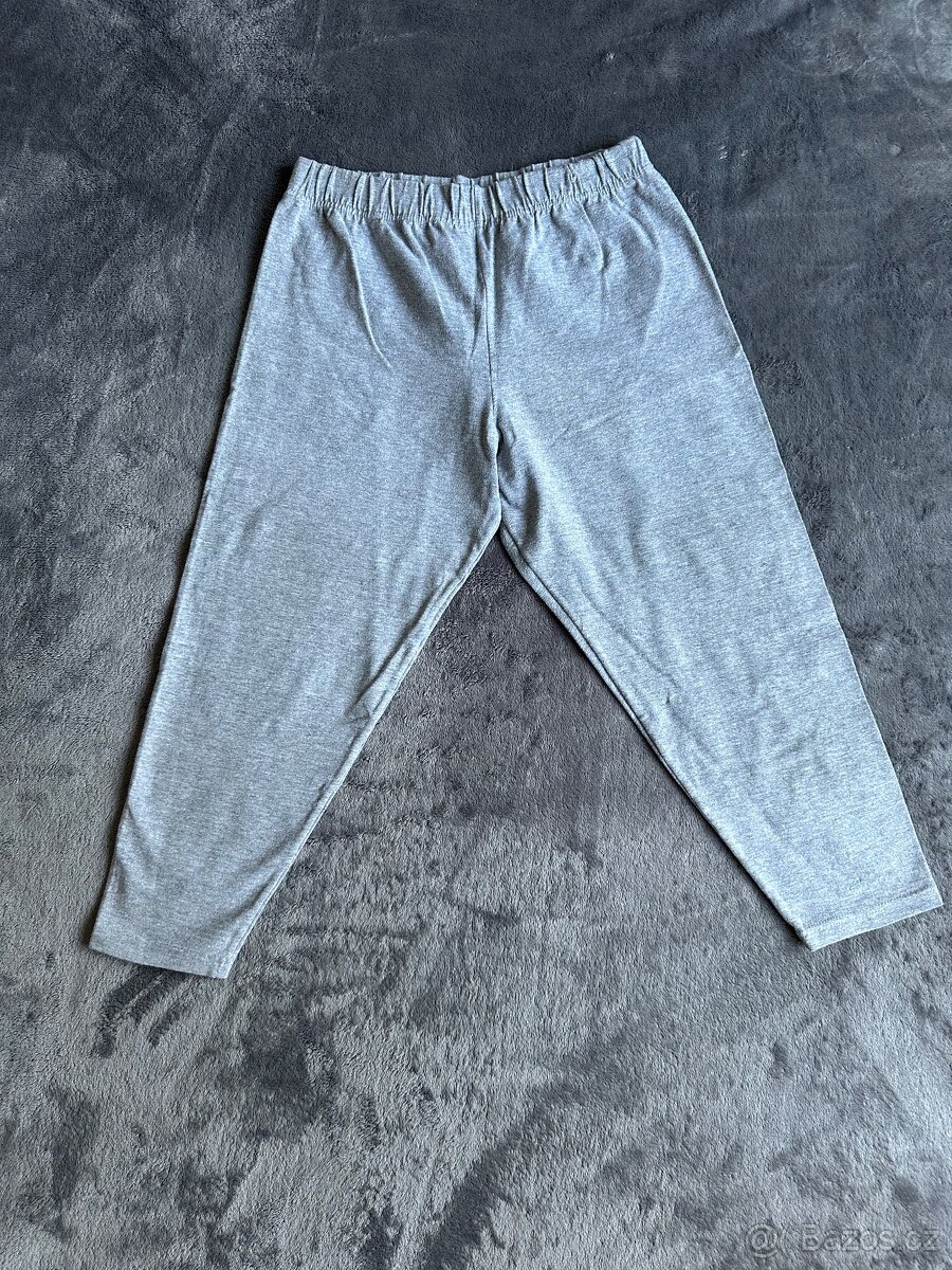 Šedé tříčtvrteční legíny vel. L - 2