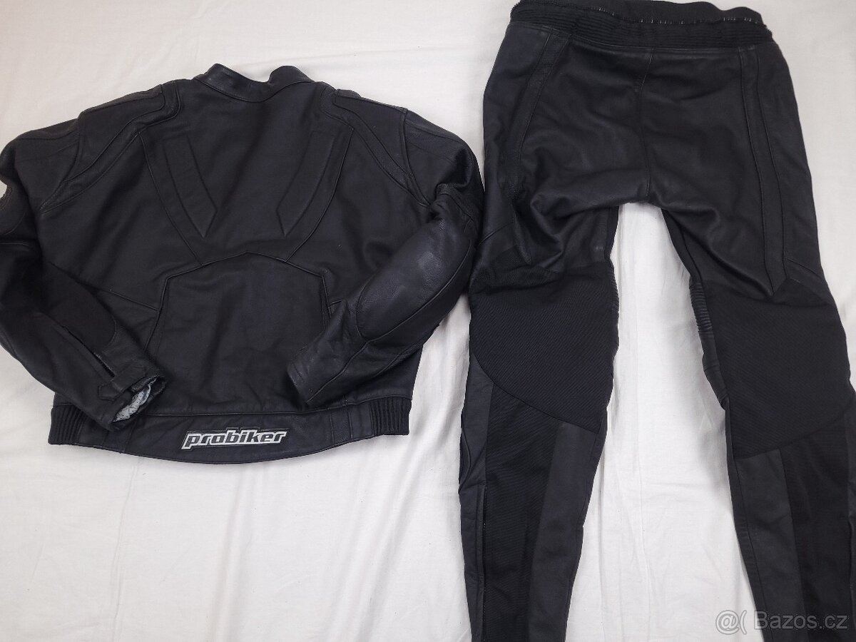 Probiker PRX Black pánska kožená moto kombinéza 58 3XL - 2