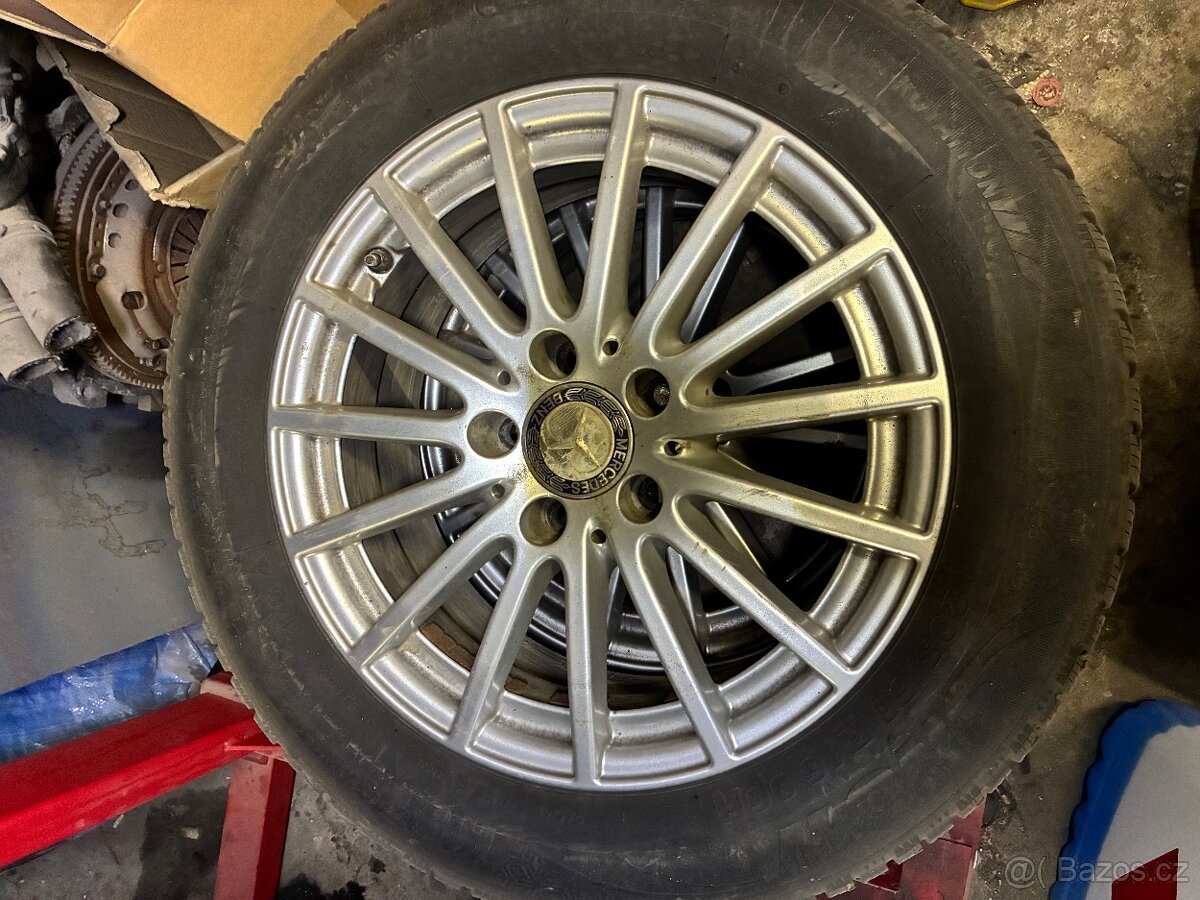 Sada Alu kol orig. Mercedes 205/60R16 zimní - 2