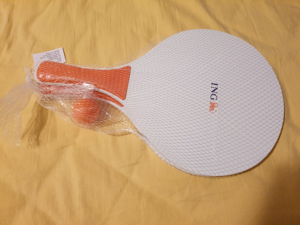 2 nové pálky a míček - nové neotevřené balení - 2