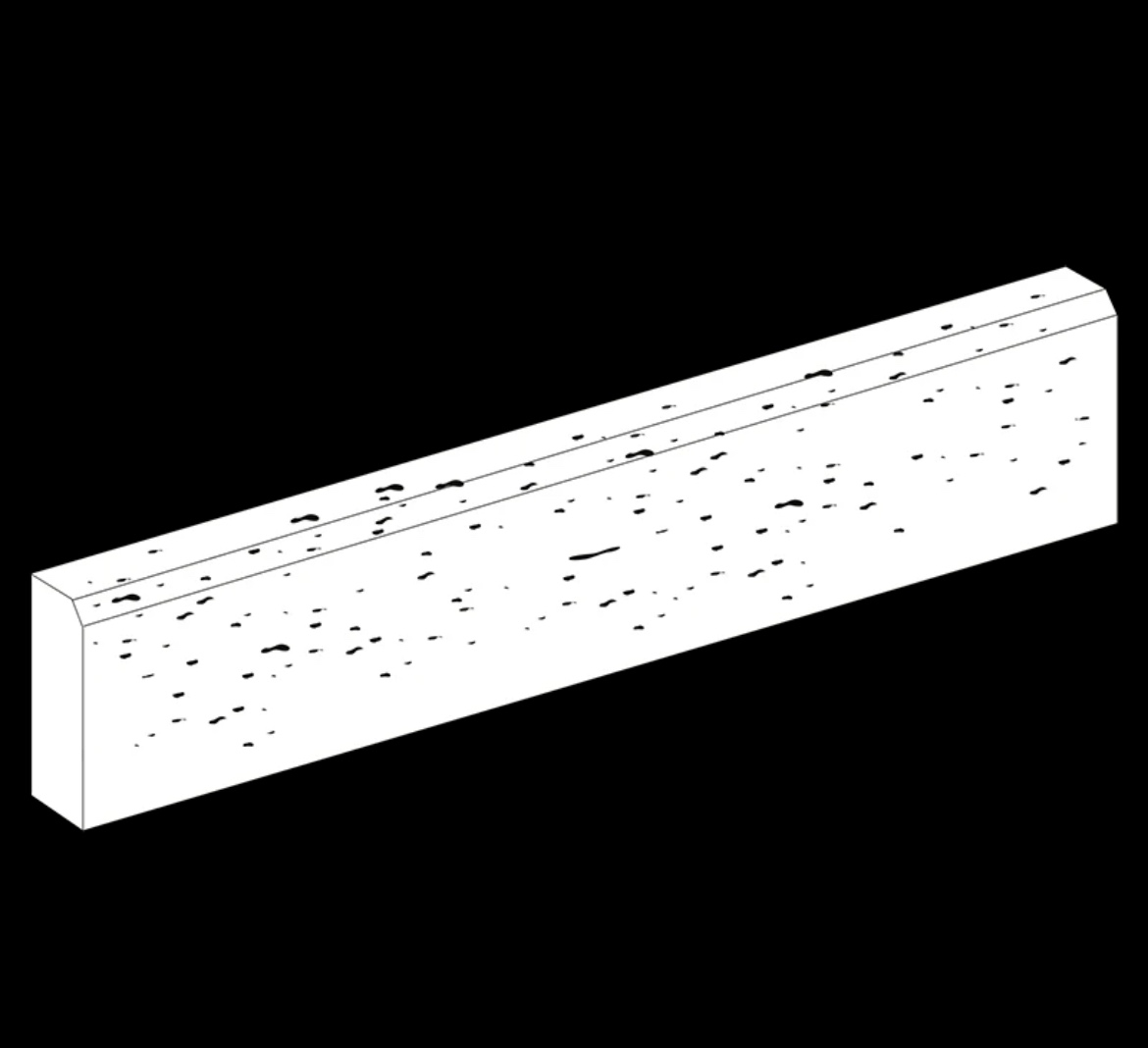 Obrubník Travertino 100x5x20 (8ks) - 2