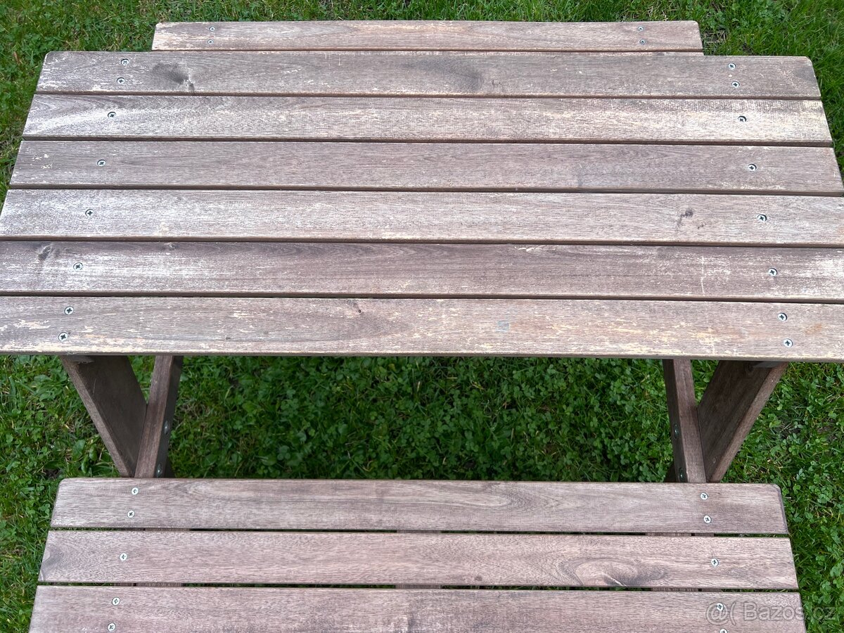 Dětská zahradní lavice, stolek - 2