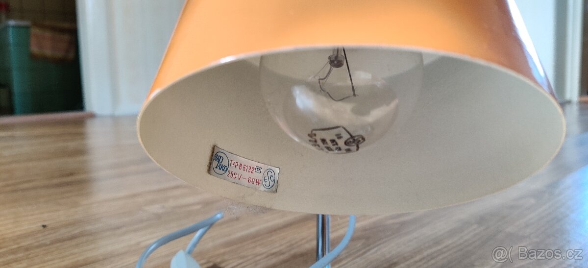 Retro oranzova lampicka NAPAKO - 2