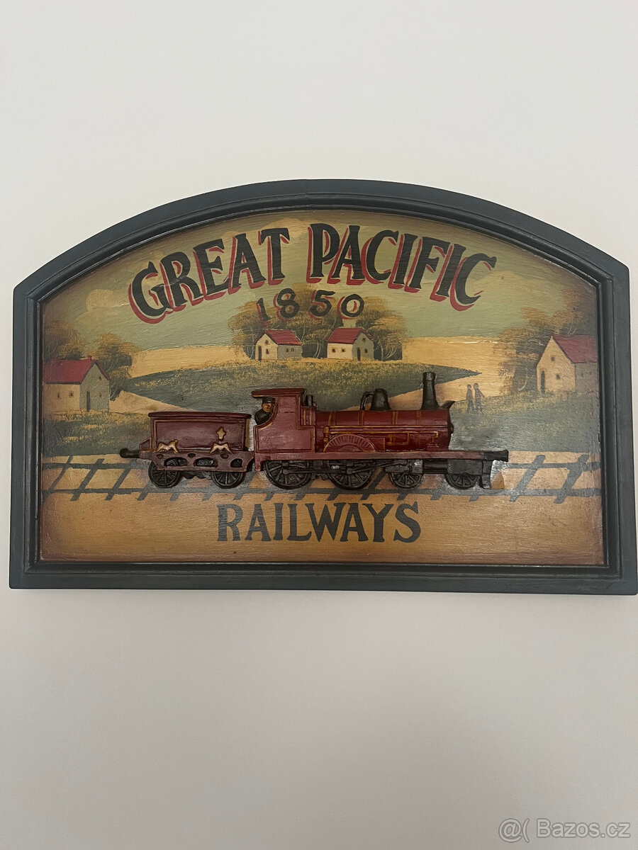 Nástěnná dekorace obraz retro - hodiny - 2